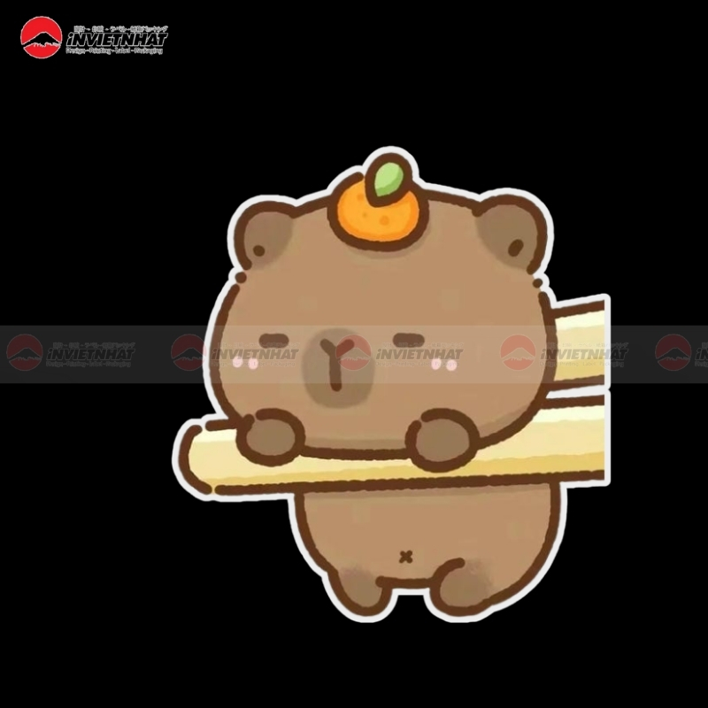 tem nhan capybara thuc an