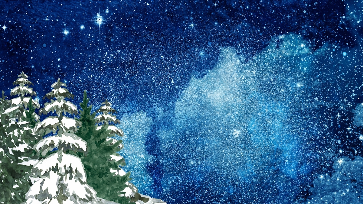 Anh phong nen Noel cay thong day sao tong