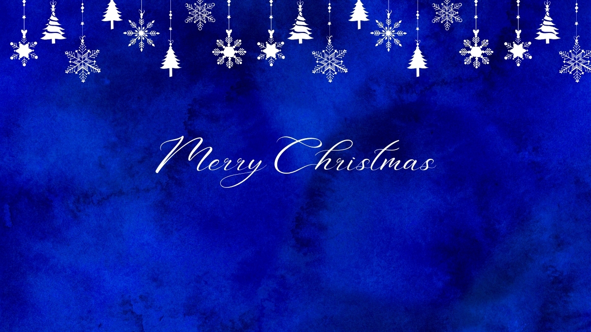 Anh phong nen Noel dep tong xanh duong