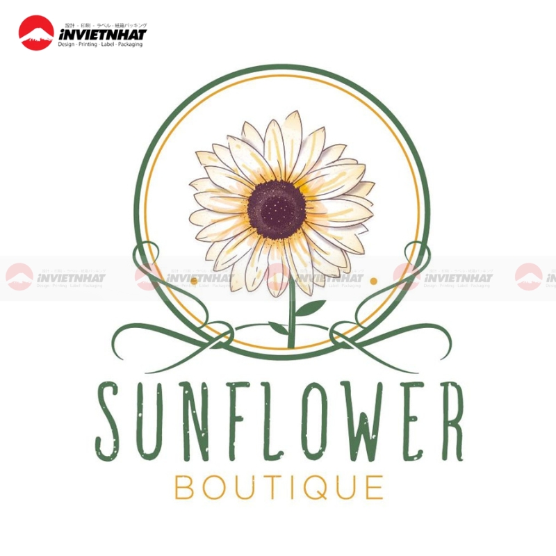 Logo cho tiem hoa Boutique