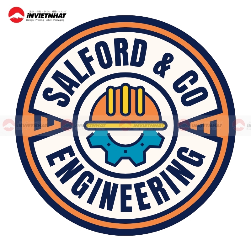 Logo co khi banh rang hien dai