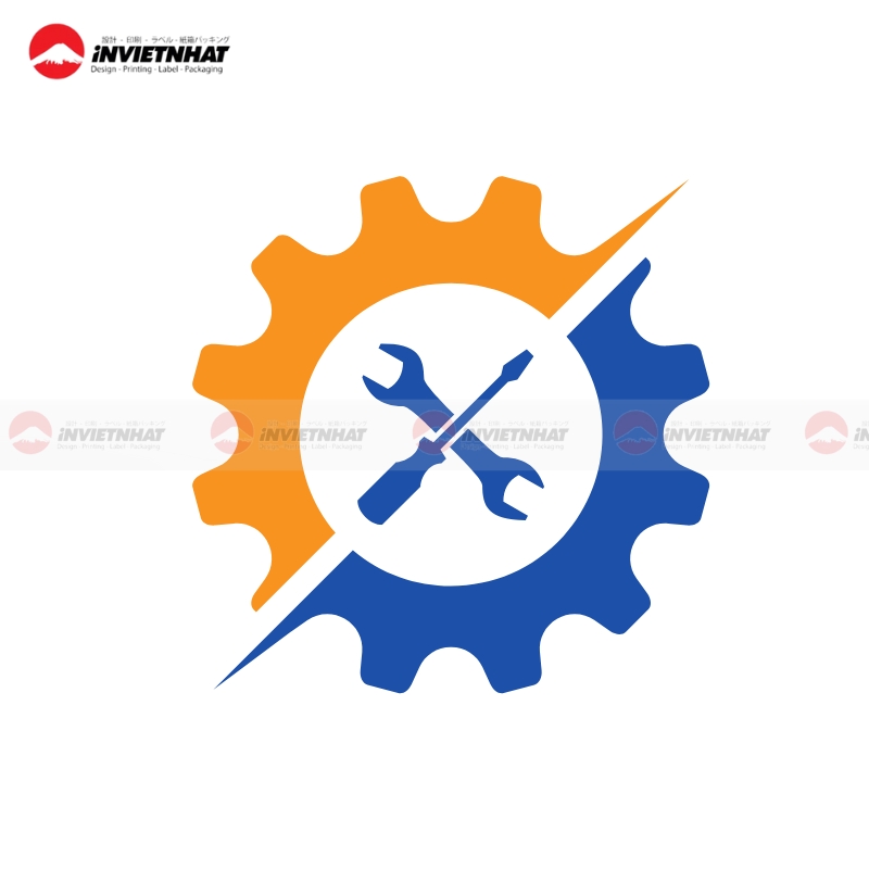 Logo co khi banh rang ky thuat cao tron