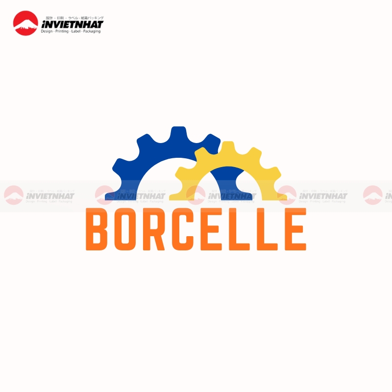 Logo co khi banh rang xuong san xuat doi mau