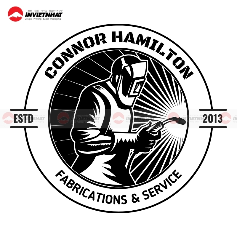 Logo co khi han xi cong nghiep