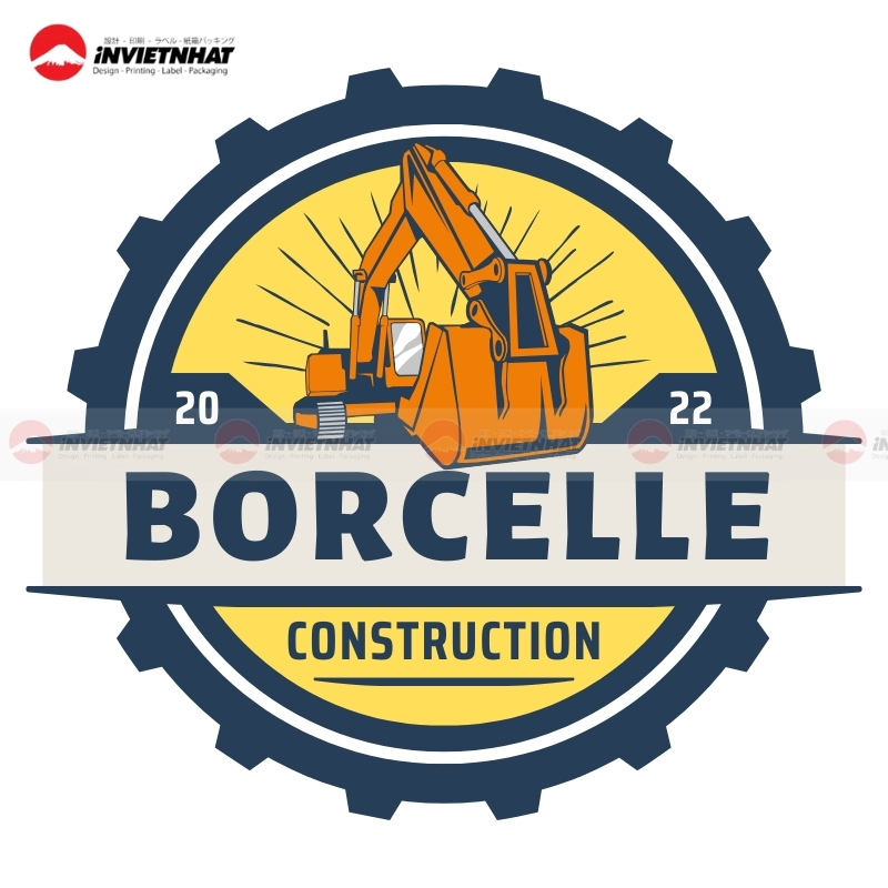 Logo co khi xay dung thi cong mau vang