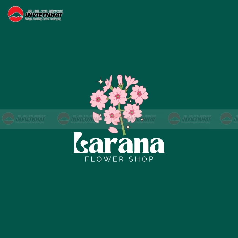 Logo cua hang hoa don gian