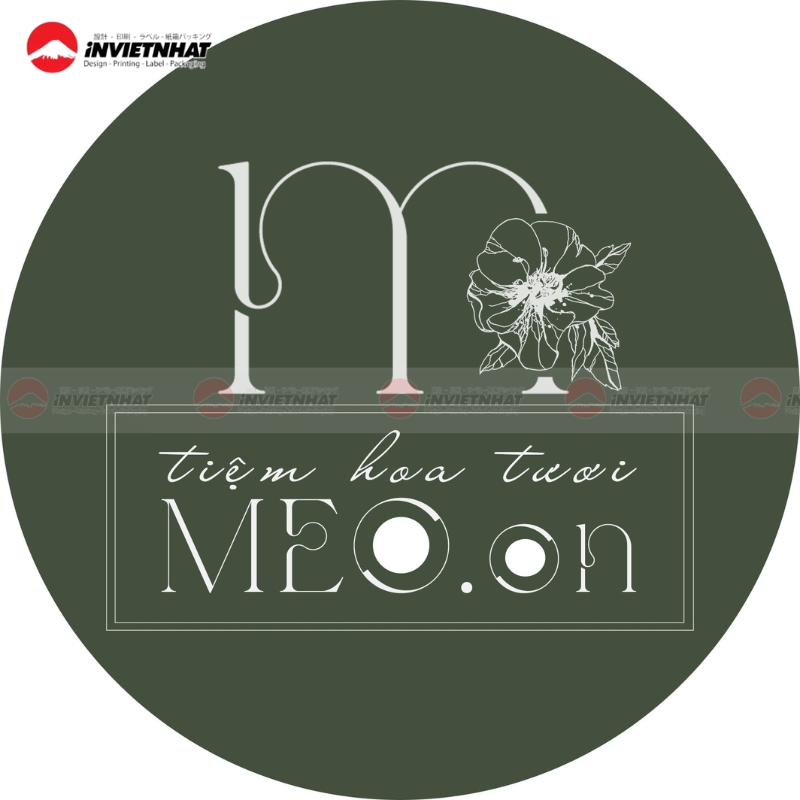 Logo cua hang hoa tuoi Meo