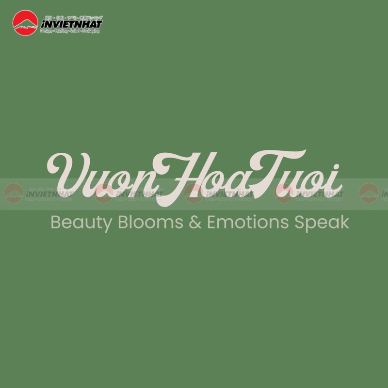 Logo cua hang hoa vuon hoa tuoi