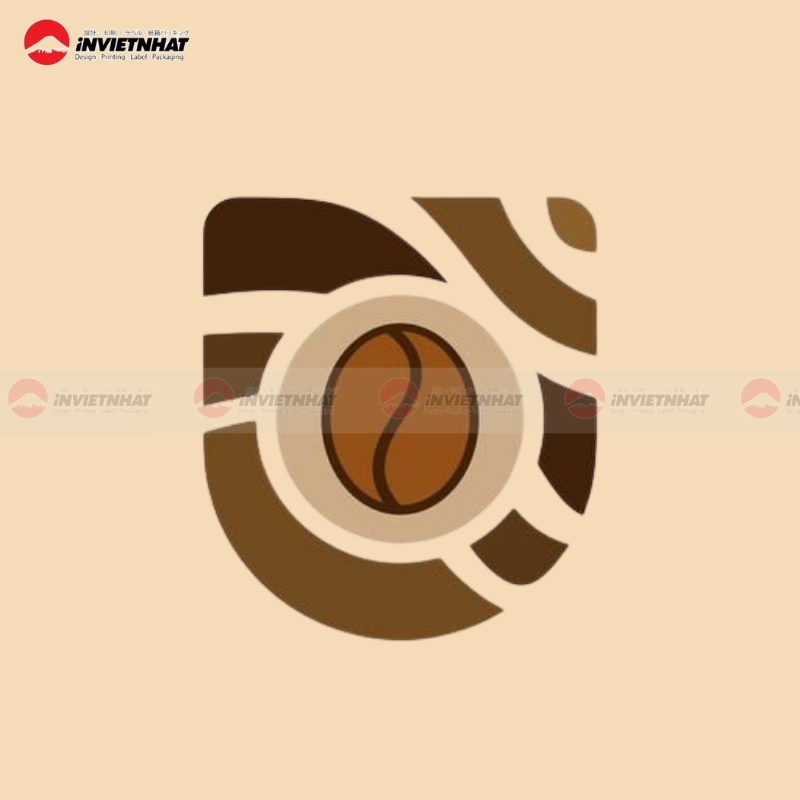 Logo ly ca phe latte art 2