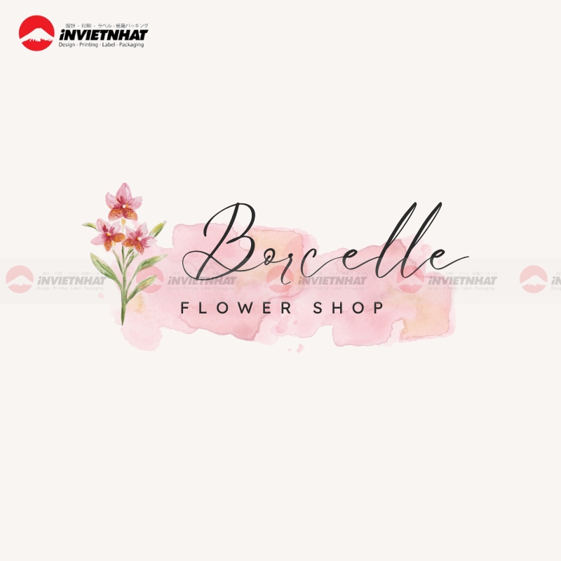 Logo shop hoa dep don gian