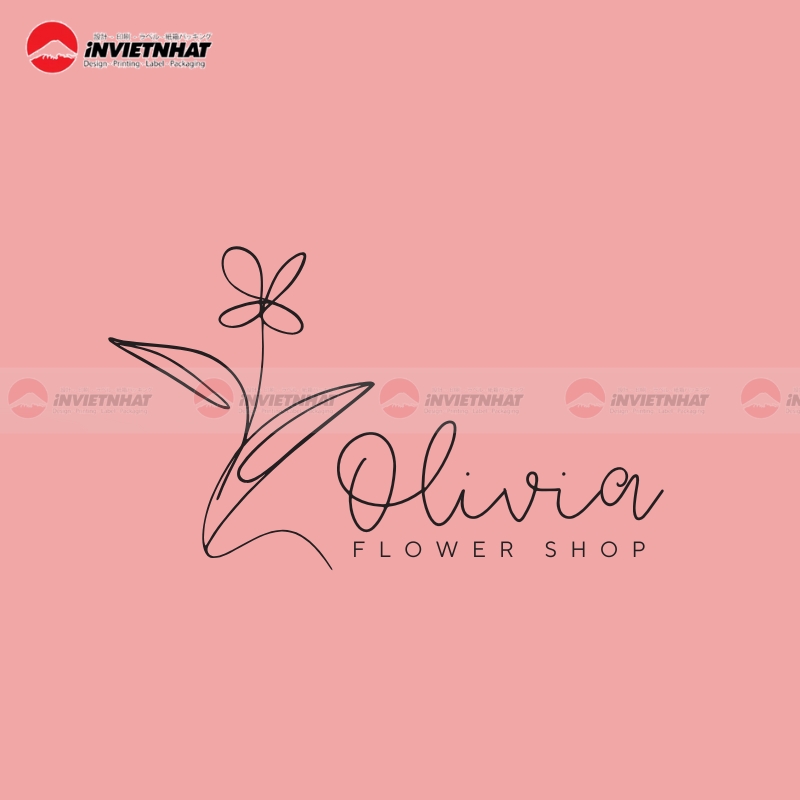 Logo shop hoa dep hien dai