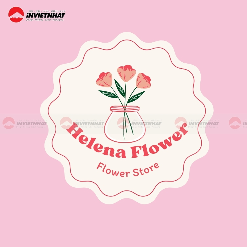 Logo shop hoa tuoi cho cua hang
