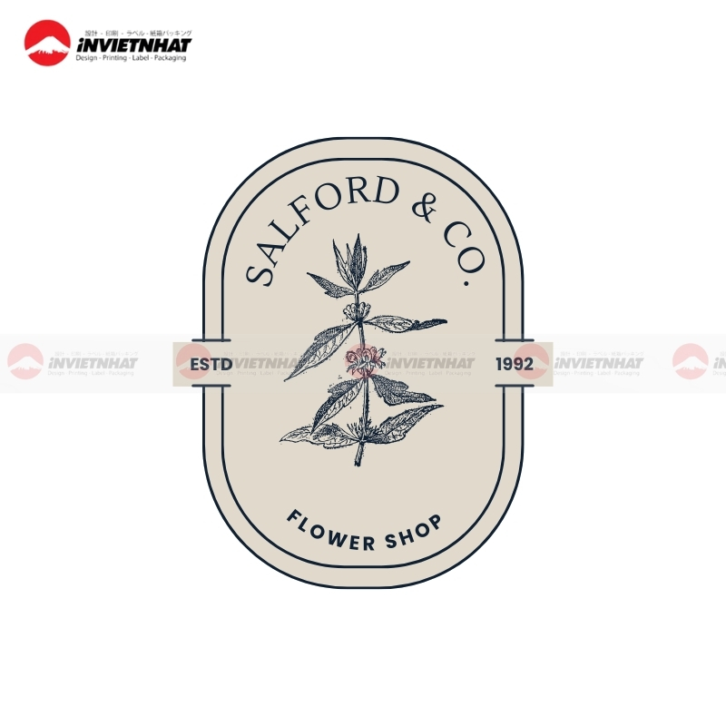 Logo shop hoa tuoi dep cho shop online