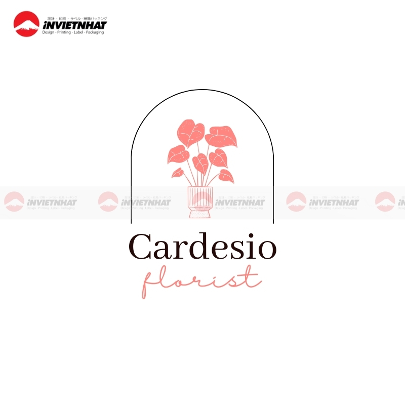 Logo shop hoa tuoi dep sang trong