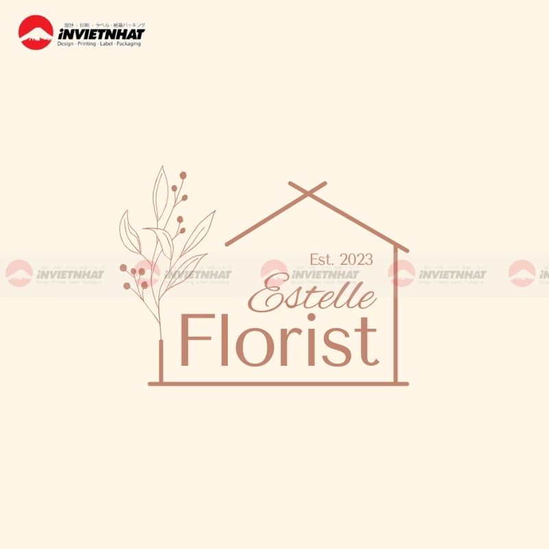 Logo shop hoa tuoi sang tao