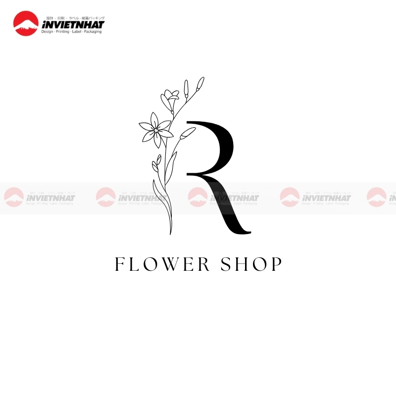 Logo shop hoa tuoi sang trong