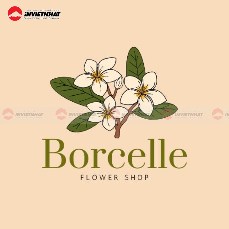 Logo tiem hoa borcelle