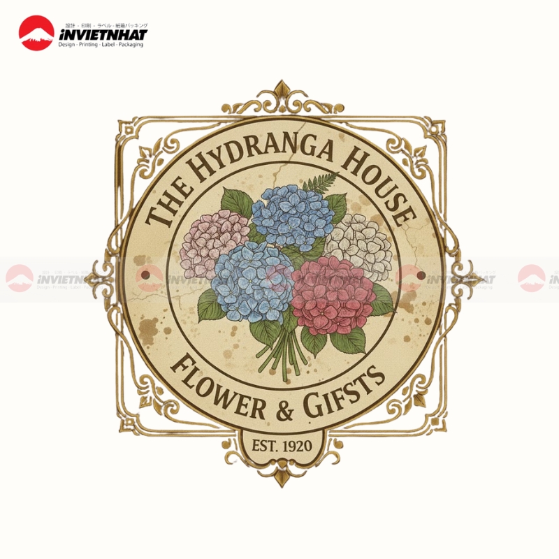 Mau logo shop hoa nghe thuat