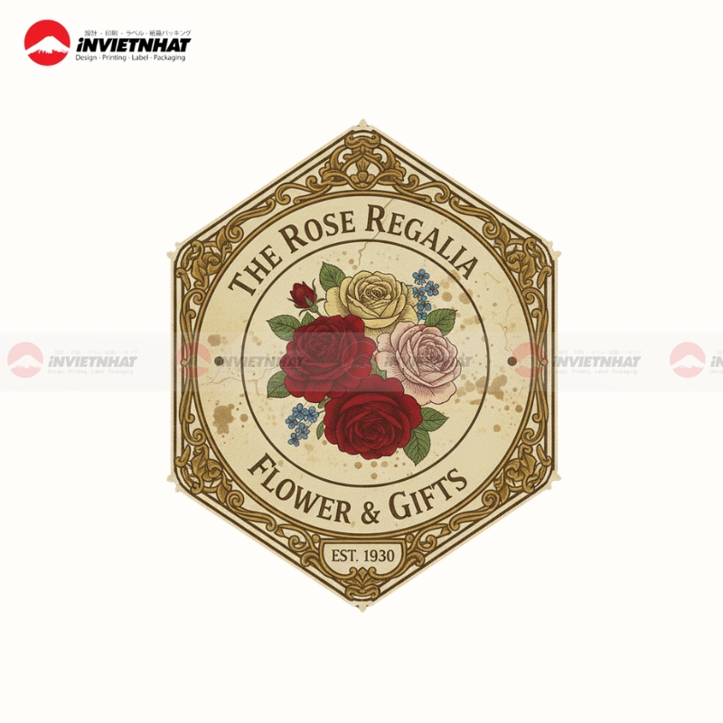 Mau logo shop hoa sang trong