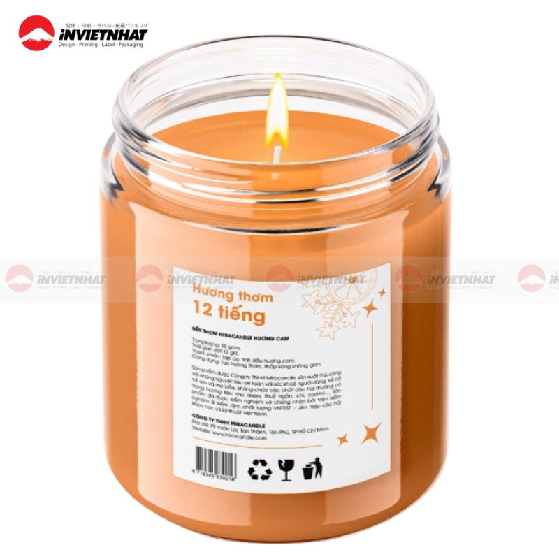 19+ Mẫu tem dán nến thơm đẹp giá rẻ, thiết kế ĐỘC ĐÁO 2026 21 Mau tem dan nen thom cao cap Mira cam