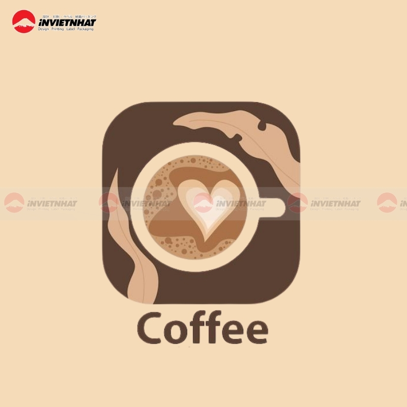 Rustic wood coffee logo