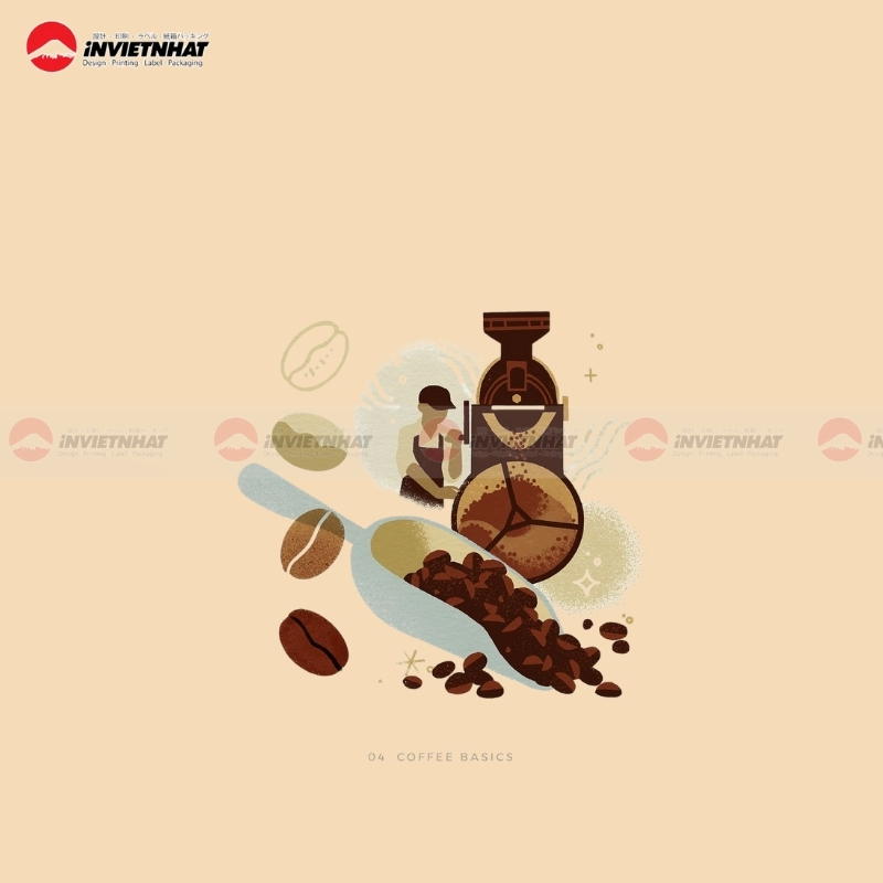 Silhouette coffee logo