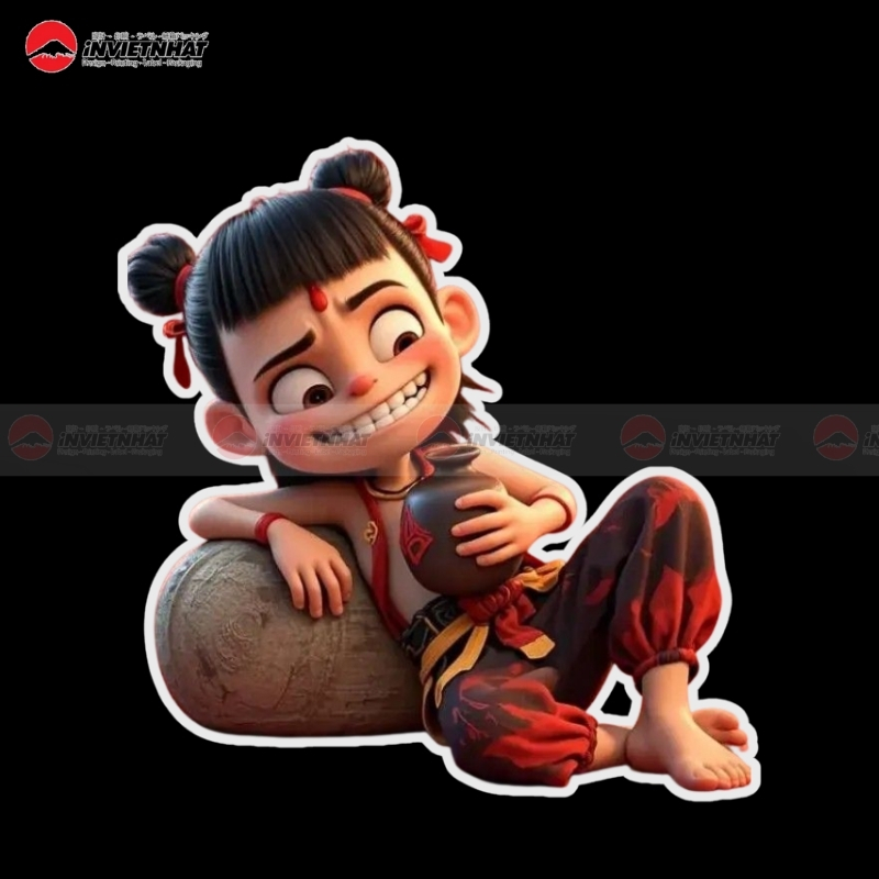 Sticker Na Tra uong ruou