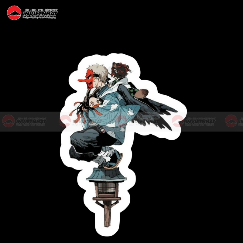 Sticker anime dan case may tinh