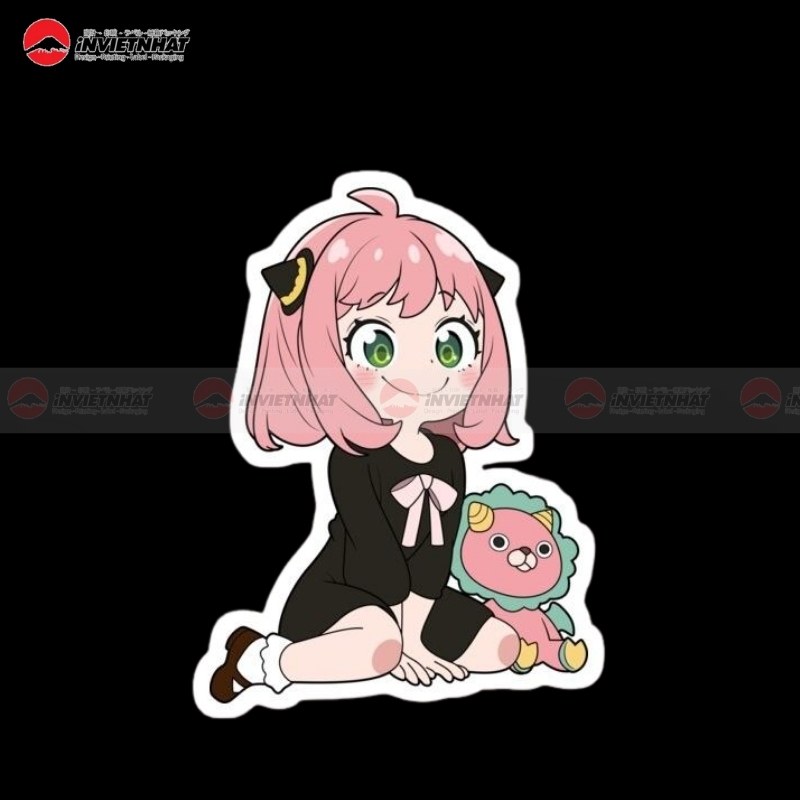 Sticker anime dan may tinh bang