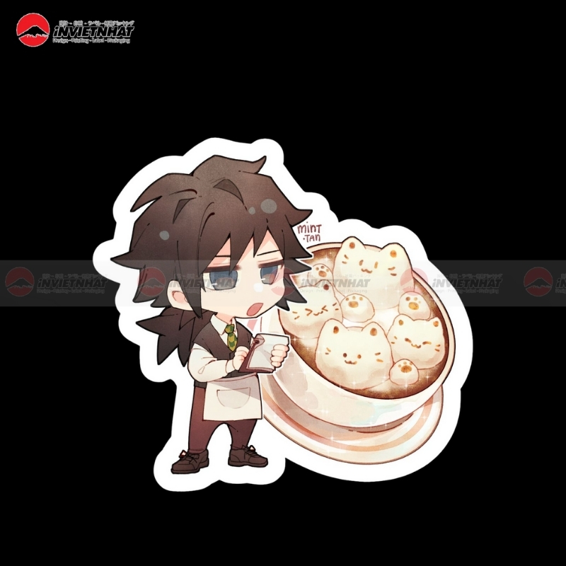 Sticker anime dan op tai nghe