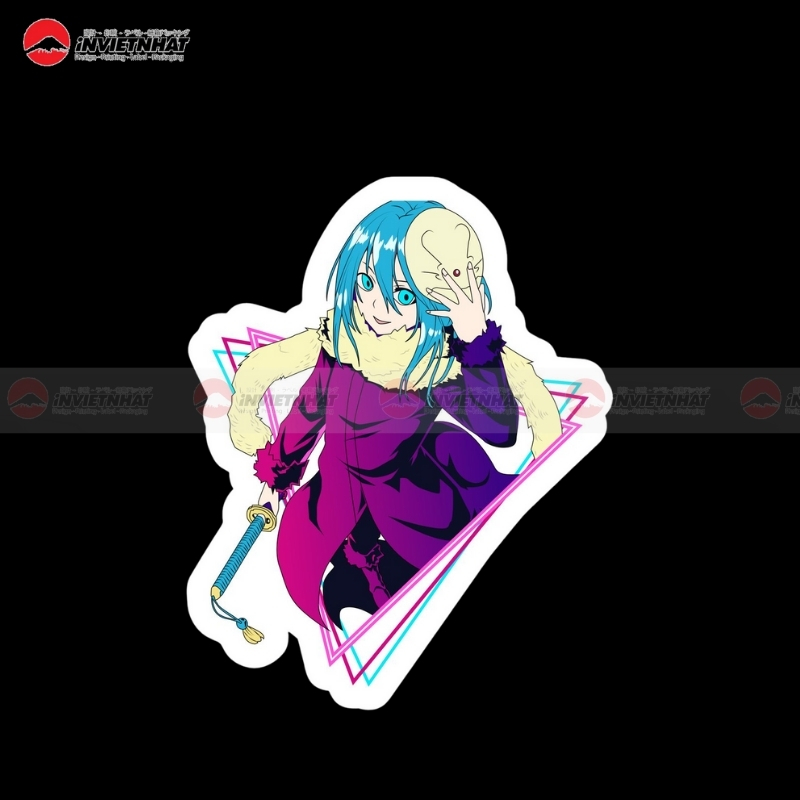 Sticker anime dan xe dap