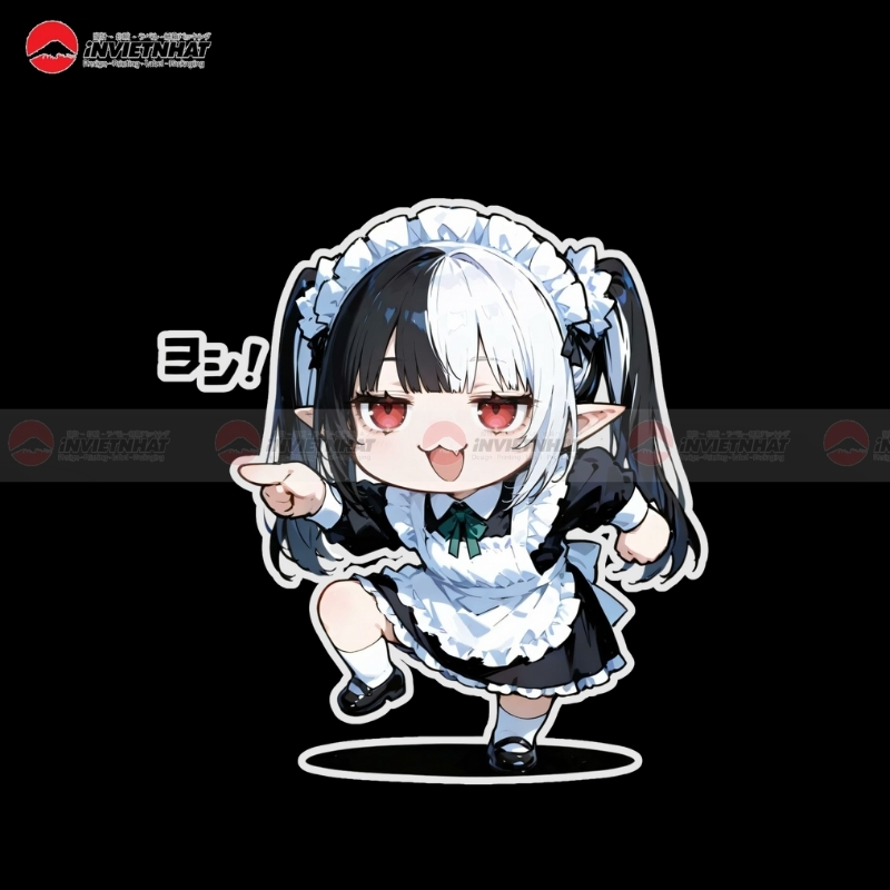 Sticker anime mau nuoc