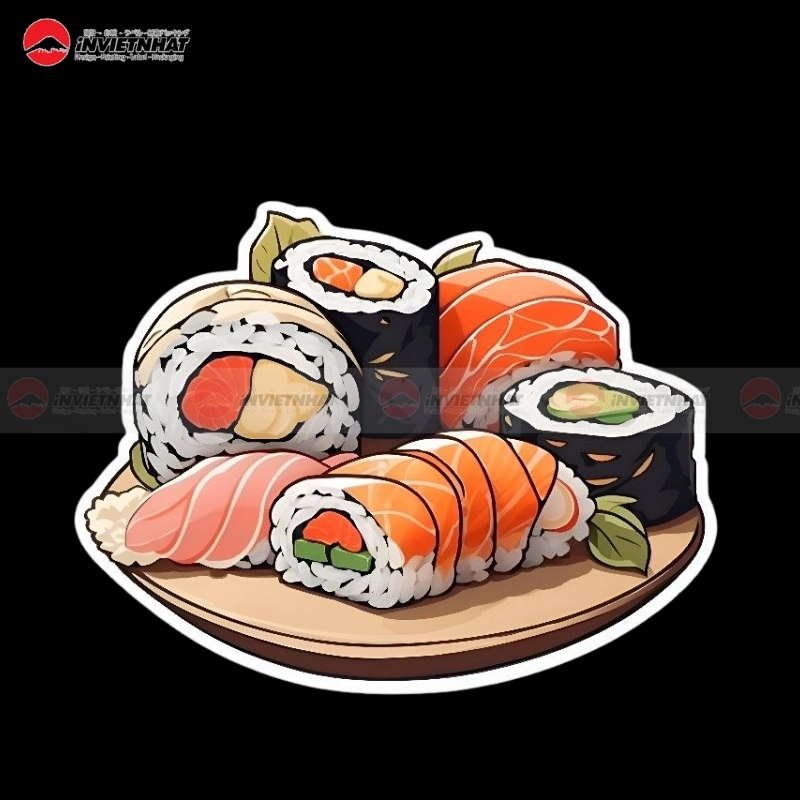 Sticker niem phong thuc pham