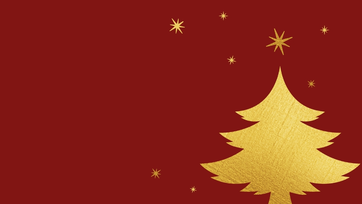 ảnh nền noel cây thông đẹp vàng sáng