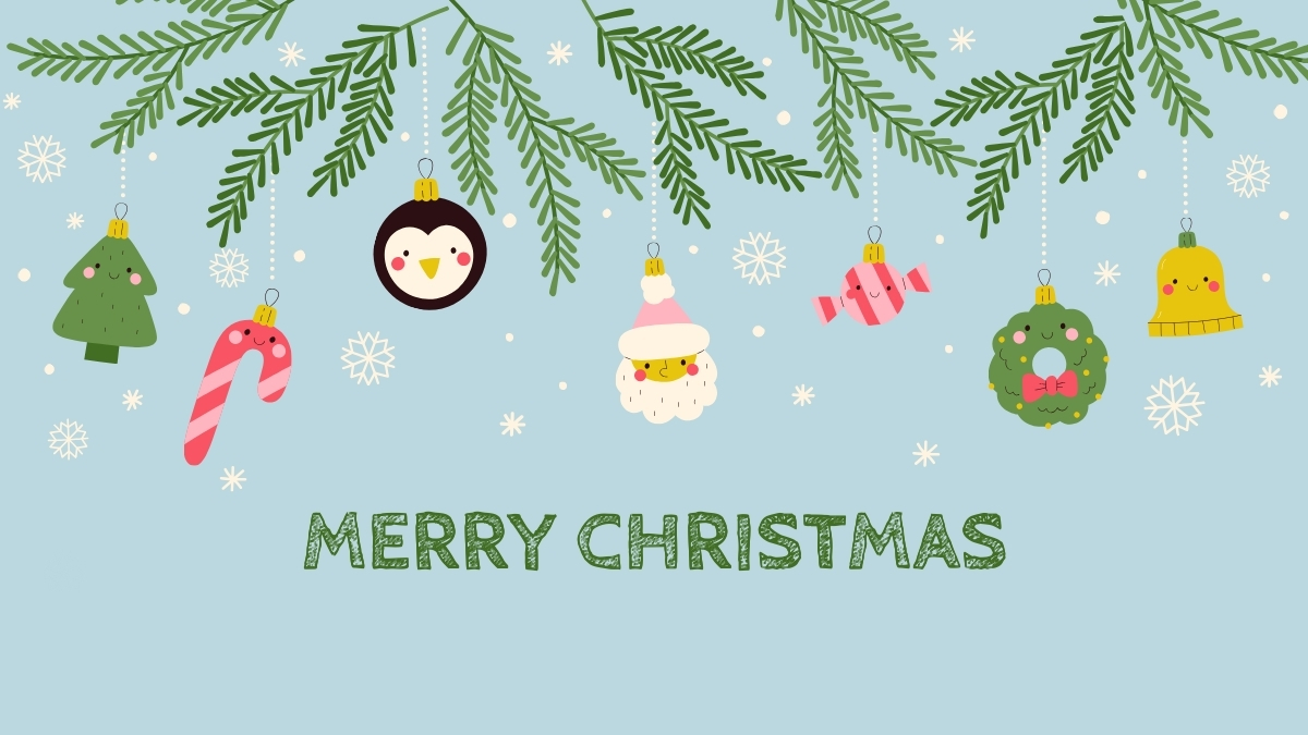 ảnh nền noel họa tiết dễ thương