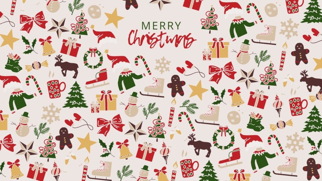 background noel rực rỡ