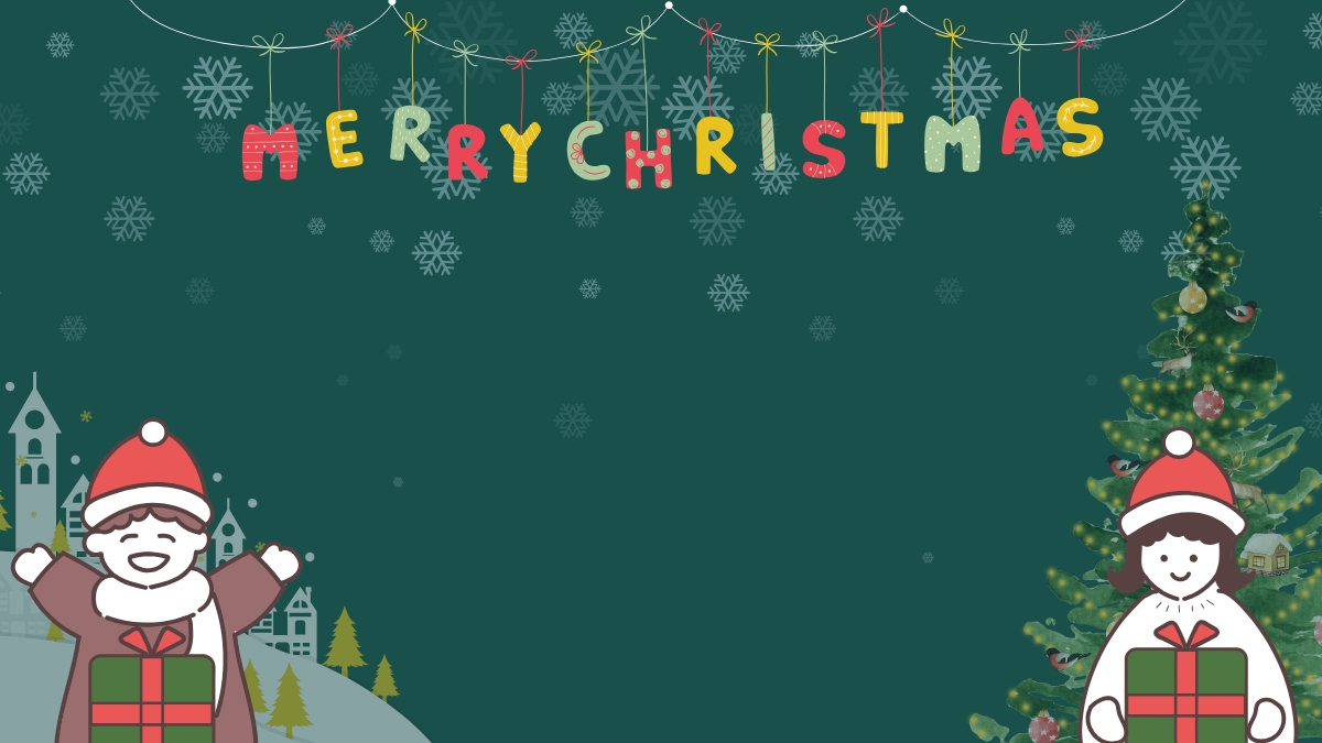 background noel xanh đẹp