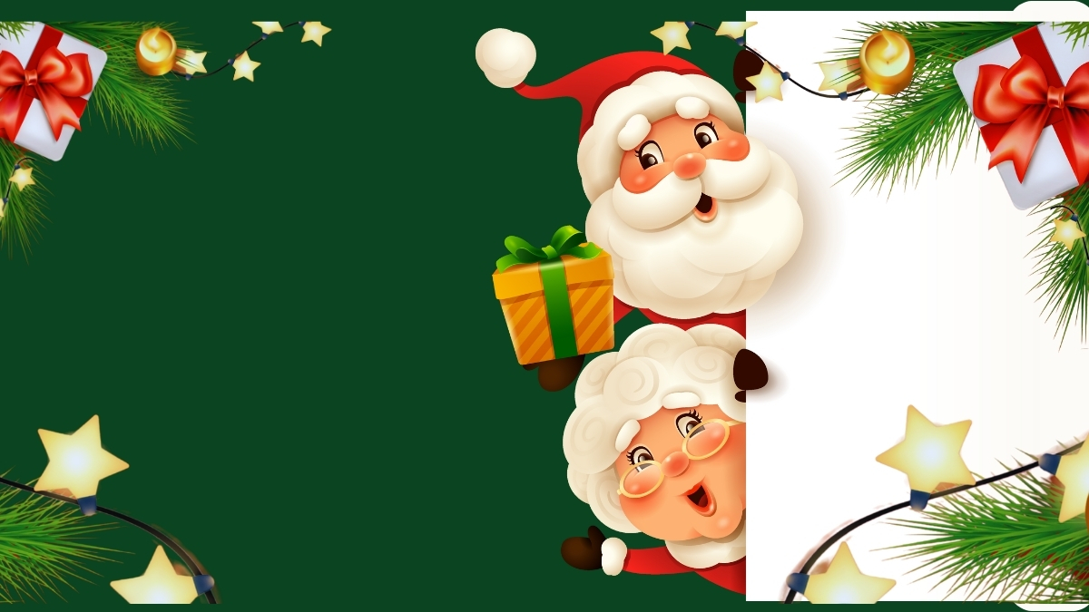 background noel xanh lá đẹp xinh