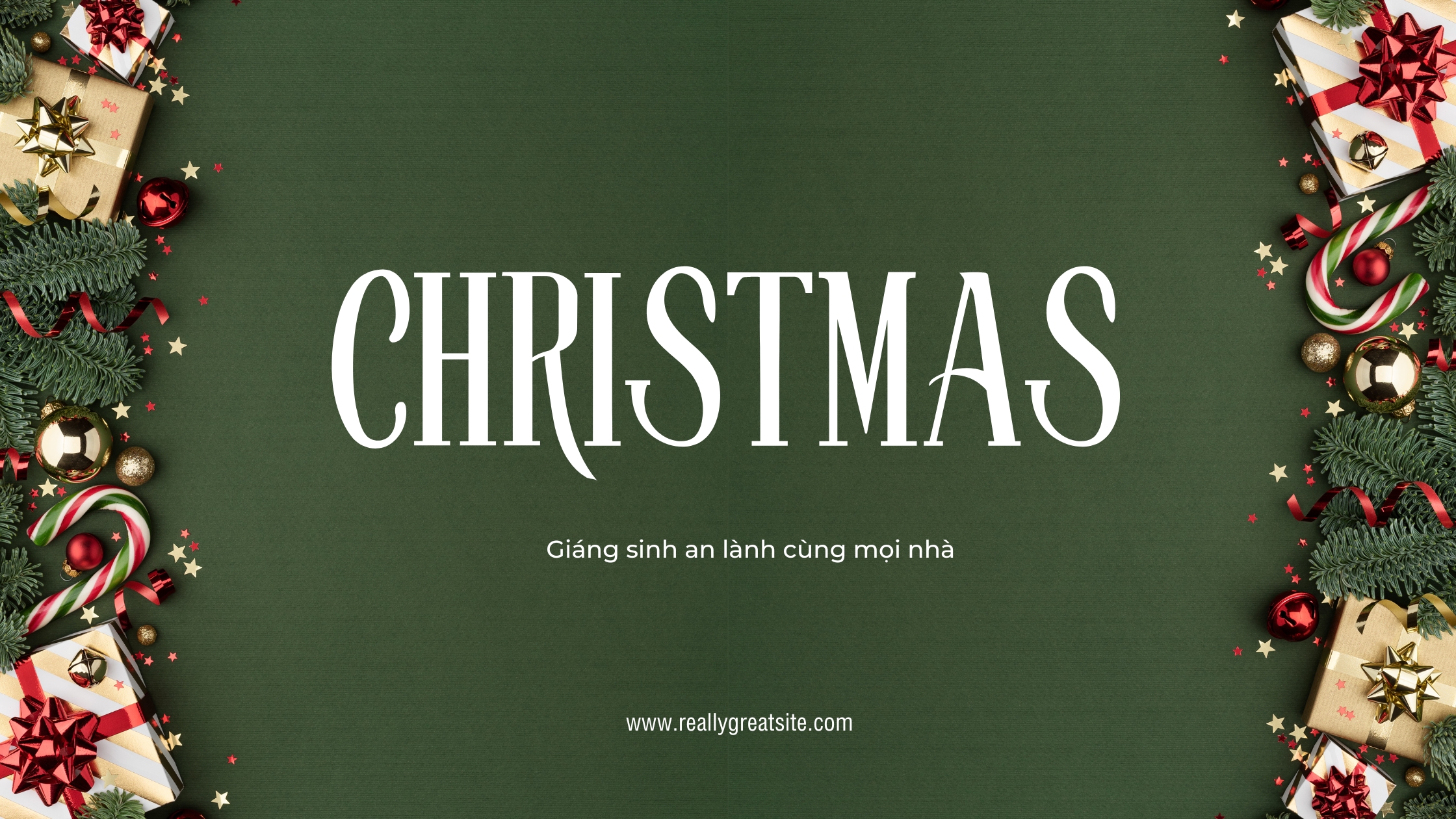 banner noel christmas don gian dep