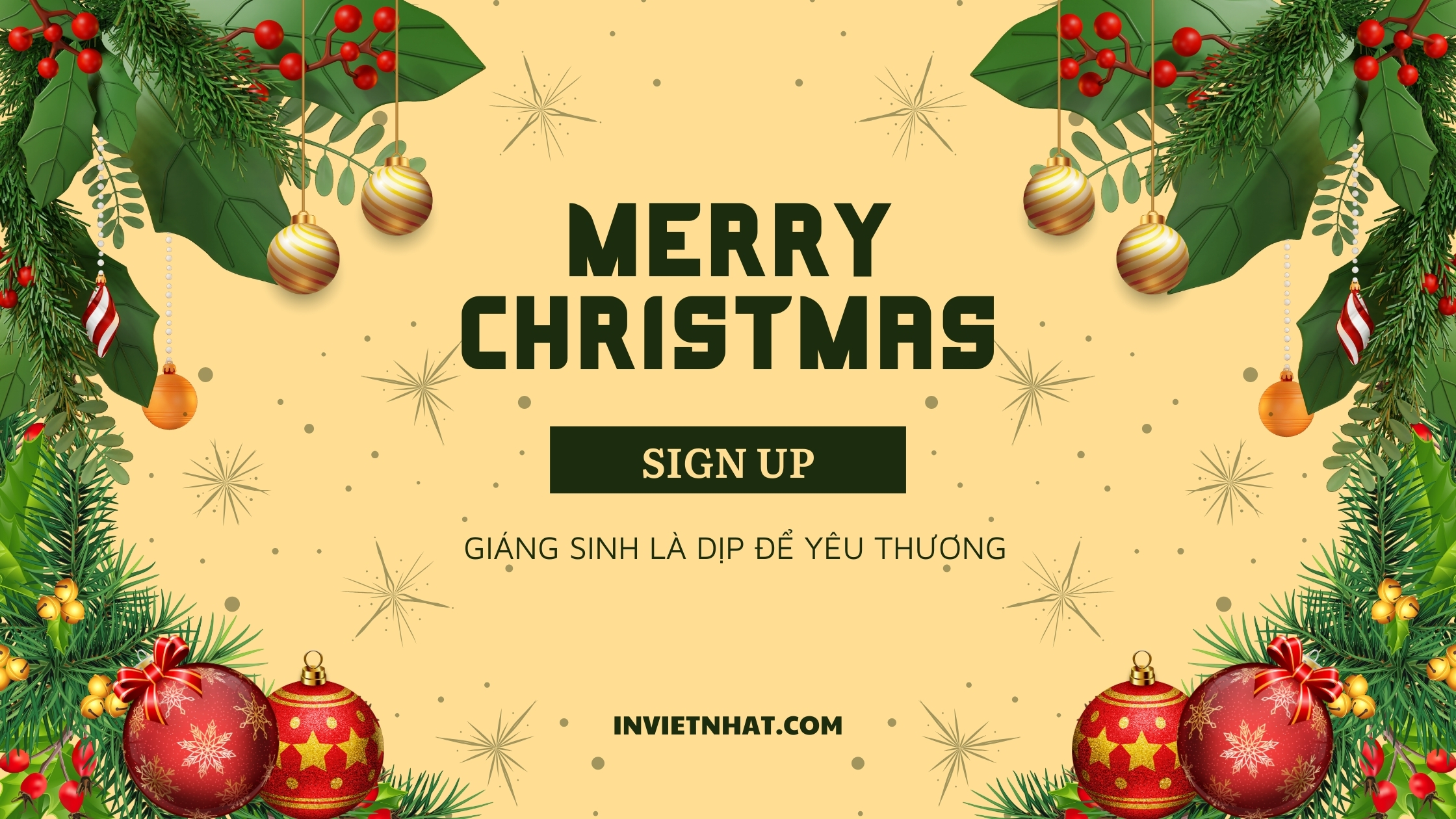 banner noel tre trung an tuong