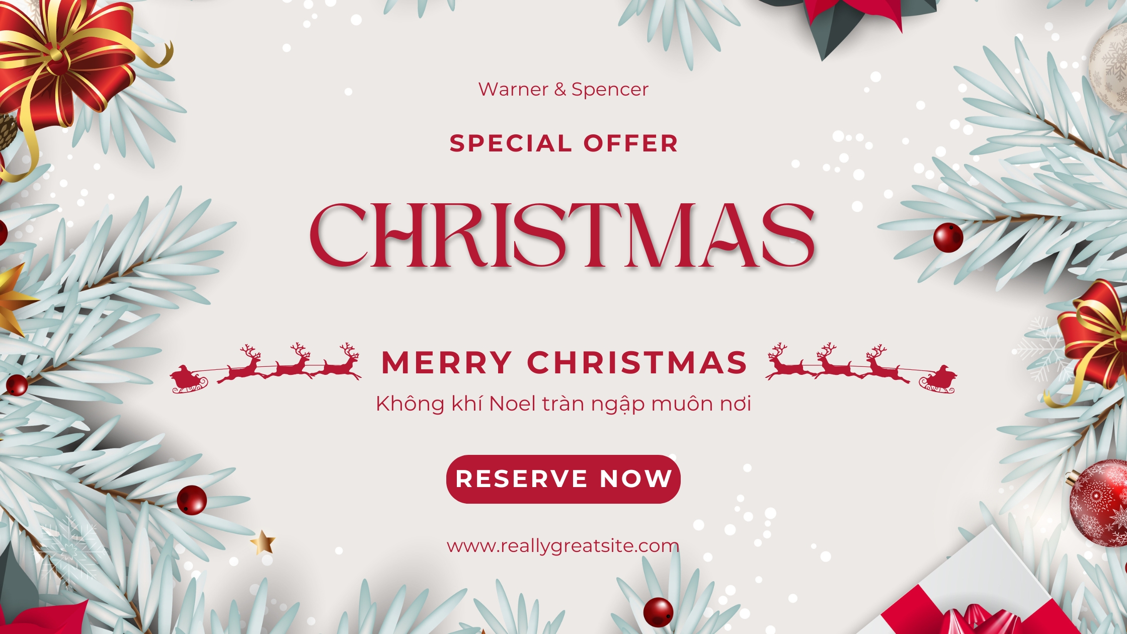 banner noel tre trung nang dong