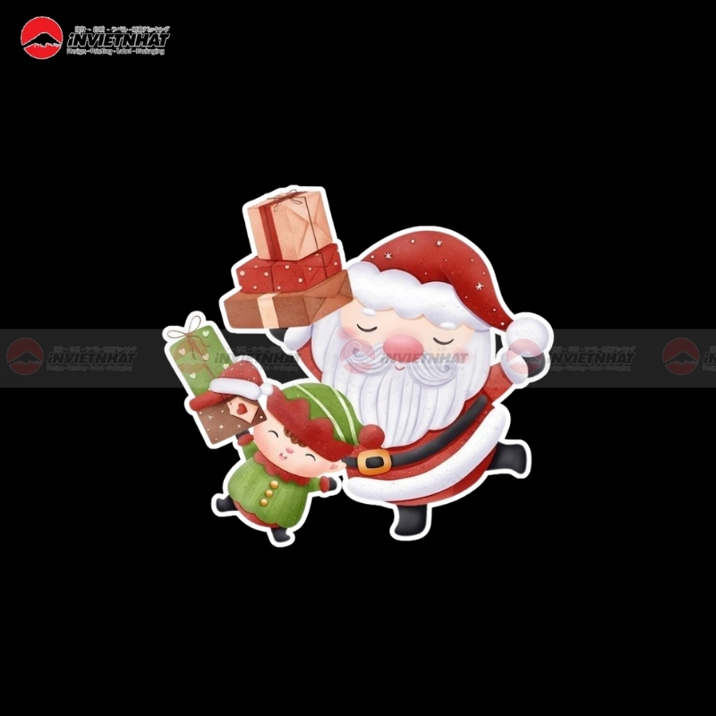 decal noel dung cho ban hang