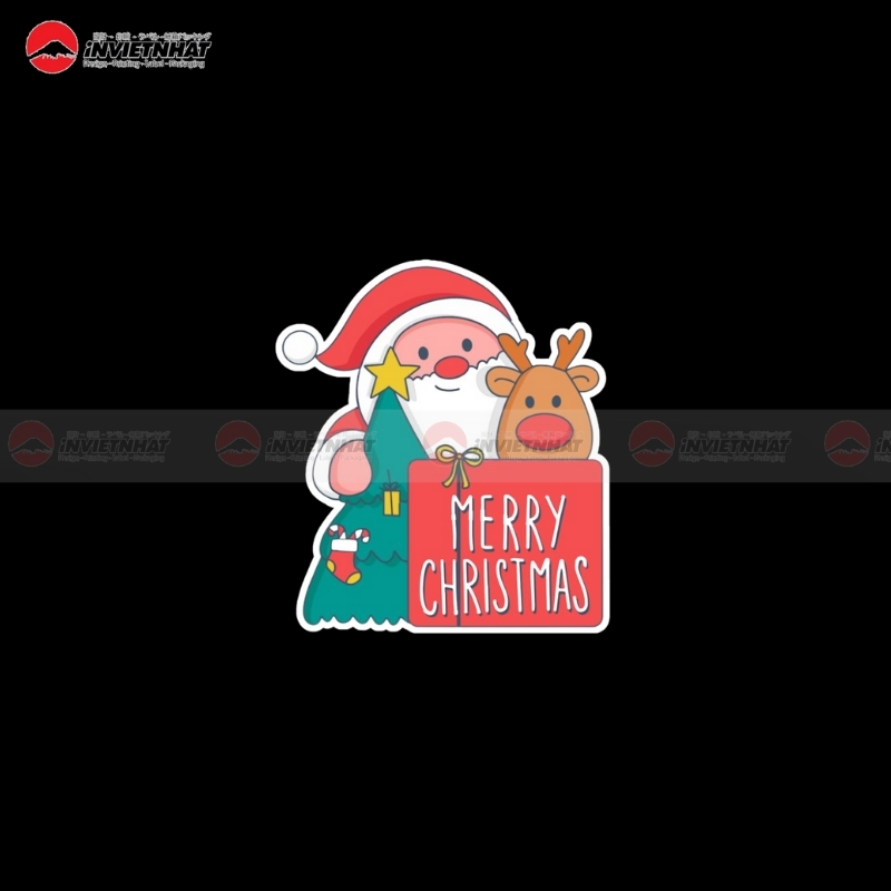 decal noel phong cach hoat hinh