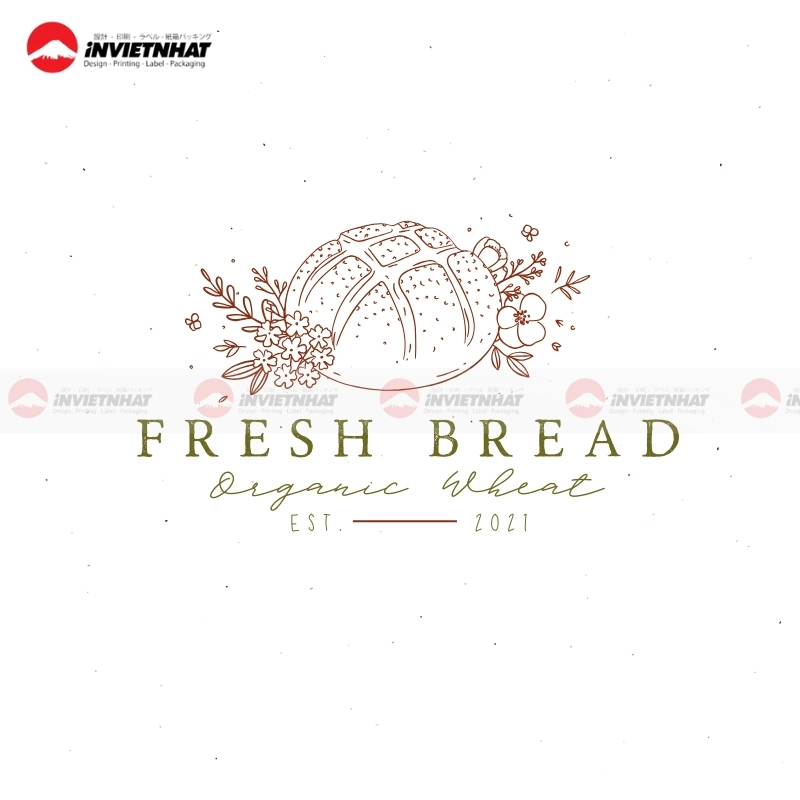 hinh anh logo banh mi duoc thiet ke chin chu