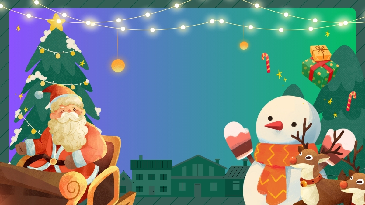 hình nền giáng sinh an lành dễ thương gradient