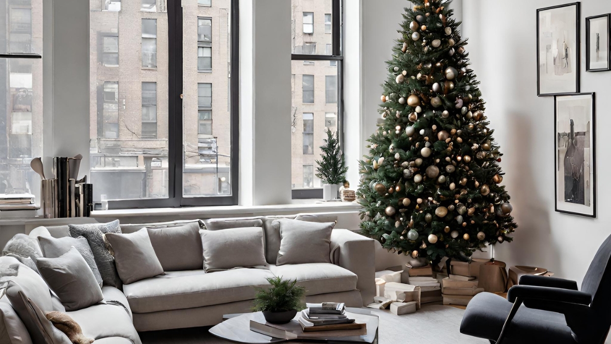 hình nền giáng sinh tối giản