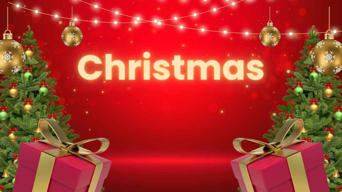 ảnh nền noel đẹp mắt Christmas tông đỏ