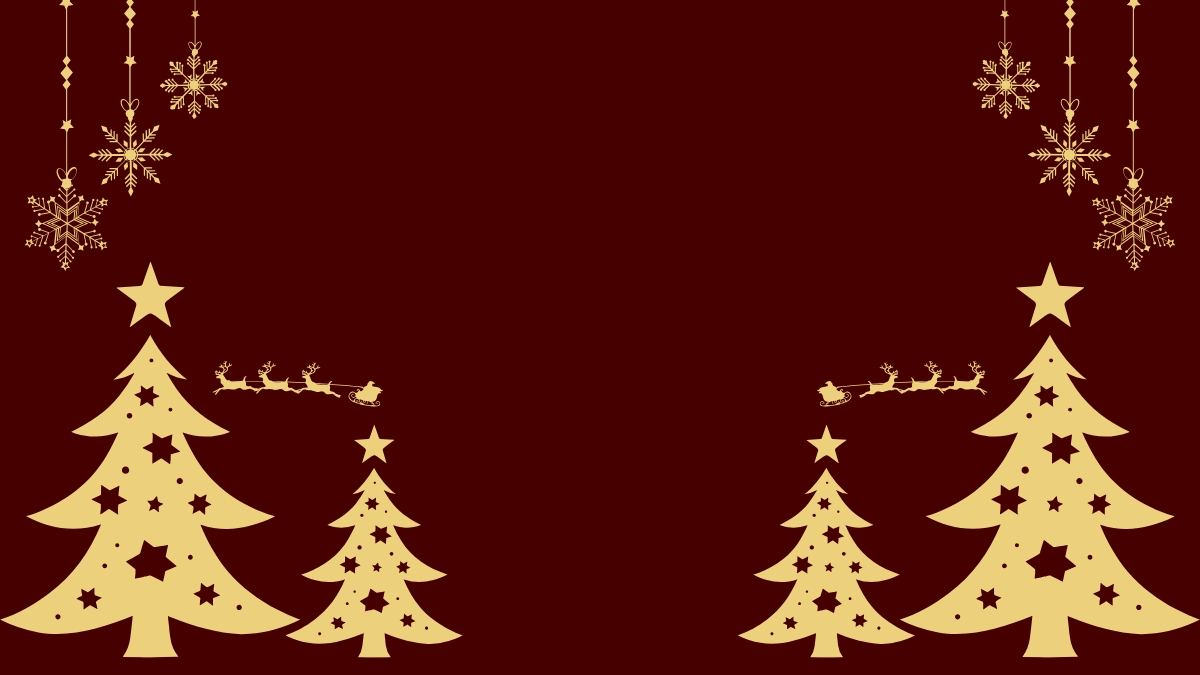 hình nền noel tròn màu đỏ vàng