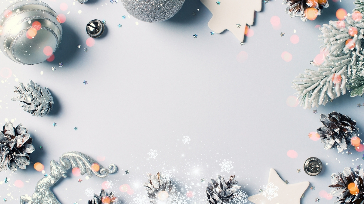 hình nền noel tròn màu sắc tươi sáng