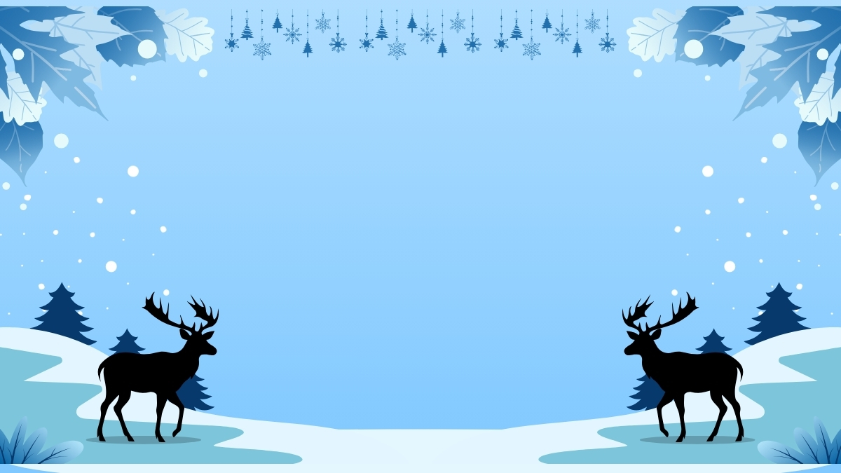 hình nền noel trơn tông màu xanh dương